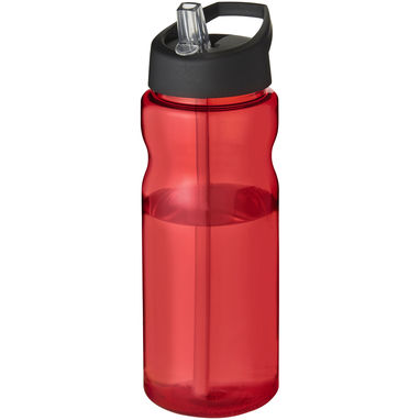 Спортивная бутылка H2O Eco объемом 650 мл с крышкой-носиком, цвет красный, сплошной черный - 21009910- Фото №1