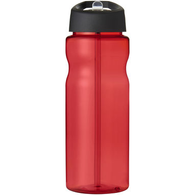 Спортивная бутылка H2O Eco объемом 650 мл с крышкой-носиком, цвет красный, сплошной черный - 21009910- Фото №2