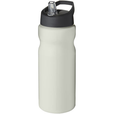 Спортивная бутылка H2O Eco объемом 650 мл с крышкой-носиком, цвет цвета слоновой кости, сплошной черный - 21009914- Фото №1