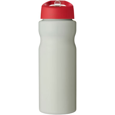 Спортивна пляшка H2O Eco об'ємом 650 мл з кришкою-носиком, колір кольору слонової кістки, червоний - 21009915- Фото №2