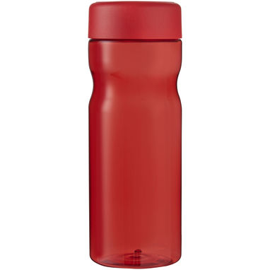 Пляшка з кришкою для води, що загвинчується H2O Eco Base 650 ml, колір червоний, червоний - 21043508- Фото №2