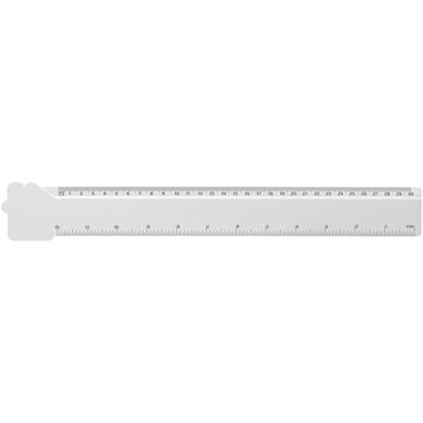 Лінійка з переробленої пластмаси Tait завдовжки 30 см у формі будинку, колір білий - 21046501- Фото №2