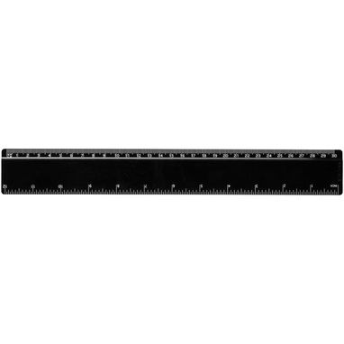Линейка Refari из переработанного пластика длиной 30 см, цвет сплошной черный - 21046890- Фото №2