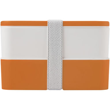 Двухслойный ланчбокс MIYO, цвет оранжевый, белый, белый - 21047006- Фото №2
