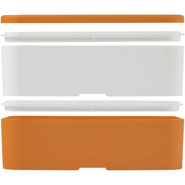 Двухслойный ланчбокс MIYO, цвет оранжевый, белый, белый - 21047006- Фото №6