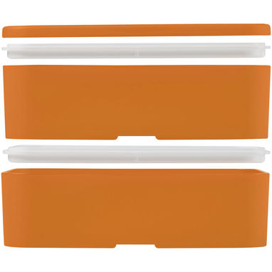 Двошаровий ланчбокс MIYO, колір помаранчевий, помаранчевий, білий - 21047031- Фото №6