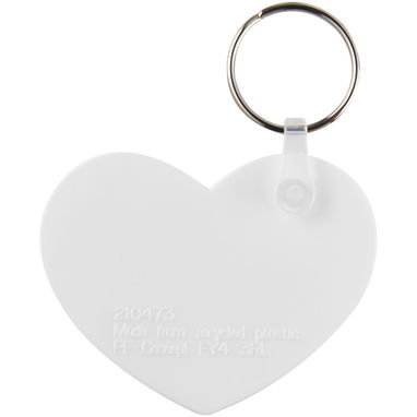 Брелок Tait в форме сердца из переработанных материалов, цвет белый - 21047301- Фото №3