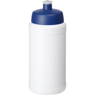 Спортивная бутылка Baseline® Plus объемом 500 мл, цвет cиний, белый - 22020094- Фото №1