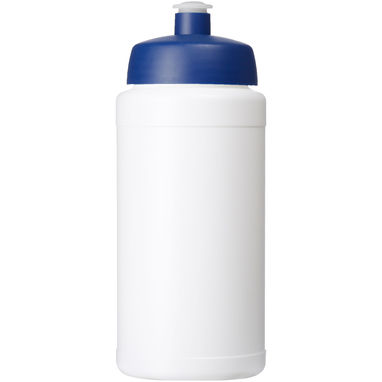 Спортивная бутылка Baseline® Plus объемом 500 мл, цвет cиний, белый - 22020094- Фото №2