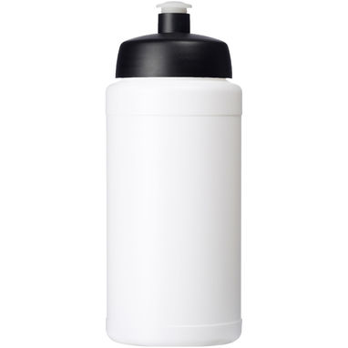 Спортивная бутылка Baseline® Plus объемом 500 мл, цвет сплошной черный, белый - 22020095- Фото №2