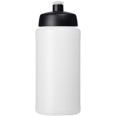 Спортивная бутылка Baseline® Plus объемом 500 мл, цвет сплошной черный, белый прозрачный - 22020096- Фото №2