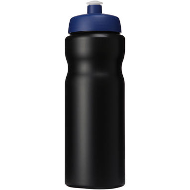 Спортивная бутылка Baseline® Plus объемом 650 мл, цвет cиний, сплошной черный - 22020198- Фото №2