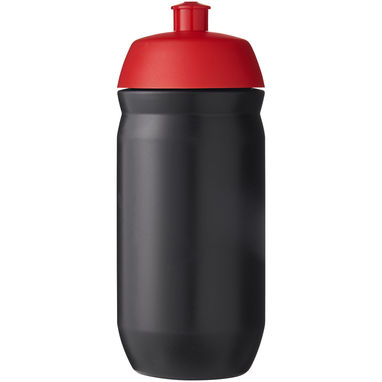 Спортивная бутылка HydroFlex™ объемом 500 мл, цвет красный, сплошной черный - 22030021- Фото №2