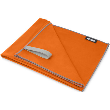 Pieter сверхлегкое быстросохнущее полотенце из переработанного РЕТ-пластика, цвет оранжевый - 12701231- Фото №4