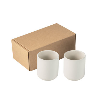 OWENS. Набір керамічних чашок, колір пастельно-білий - 94253-116- Фото №1