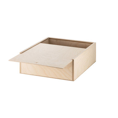 BOXIE WOOD L Деревянная коробка, цвет натуральный светлый - 94942-150- Фото №1