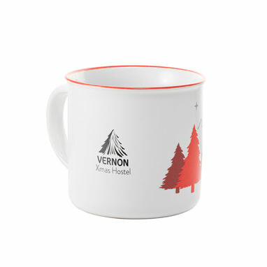 VERNON X. Керамічна кружка червоний - 94959-105- Фото №4