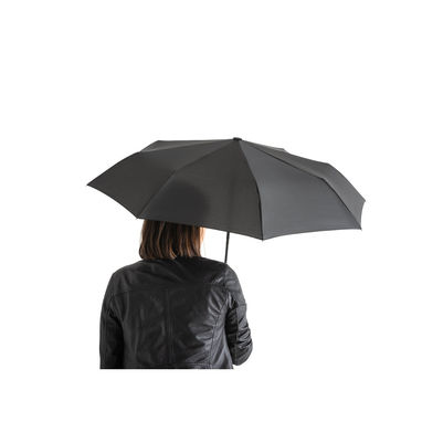 RIVER Складной зонт из rPET, цвет черный - 99040-103- Фото №3