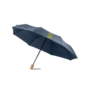 RIVER. Складна парасолька rPET, колір синій - 99040-104- Фото №3
