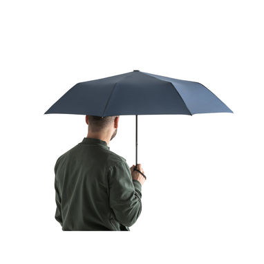 CIMONE Складной зонт из rPET, цвет синий - 99041-104- Фото №3