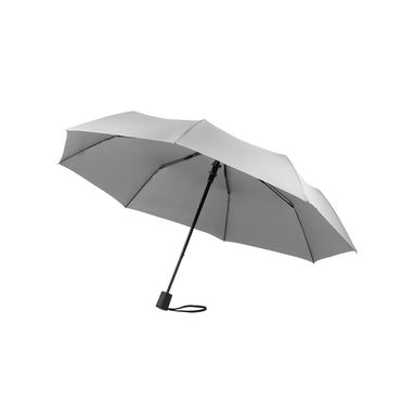 CIMONE Складной зонт из rPET, цвет светло-серый - 99041-123- Фото №3