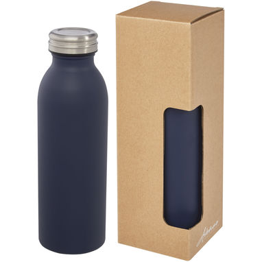 Бутылка Riti объемом 500 мл с медной обшивкой и вакуумной изоляцией, цвет темно-синий - 10073055- Фото №1