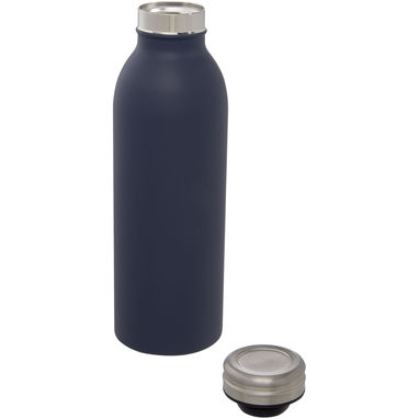 Бутылка Riti объемом 500 мл с медной обшивкой и вакуумной изоляцией, цвет темно-синий - 10073055- Фото №4