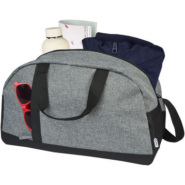 Двоколірна спортивна сумка Reclaim об'ємом 21 л, виготовлена ​​з перероблених матеріалів за стандартом GRS, колір суцільний чорний, яскраво сірий - 12065690- Фото №4
