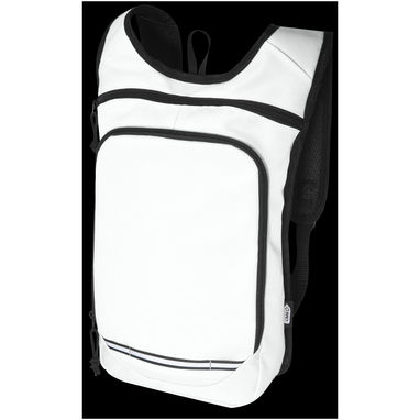 Рюкзак для прогулок Trails объемом 6,5 л, изготовленный из переработанного ПЭТ по стандарту GRS, цвет белый - 12065801- Фото №5