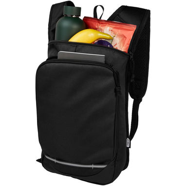 Рюкзак для прогулок Trails объемом 6,5 л, изготовленный из переработанного ПЭТ по стандарту GRS, цвет сплошной черный - 12065890- Фото №4