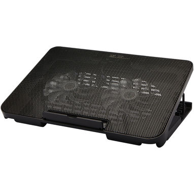 Охолоджувальна підставка для ігрового ноутбука Gleam, колір суцільний чорний - 12429390- Фото №1