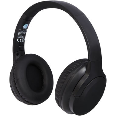 Loop навушники Bluetooth® із переробленої пластмаси, колір суцільний чорний - 12429690- Фото №1