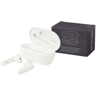 Навушники Pure TWS з антибактеріальною добавкою, колір білий - 12430001- Фото №5