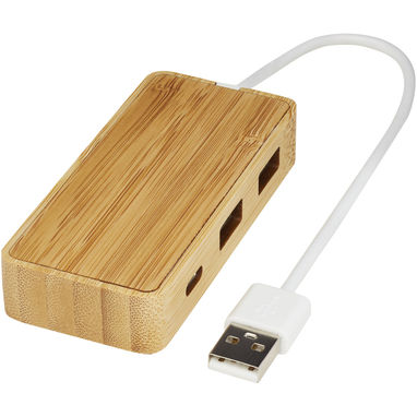 USB-концентратор Tapas із бамбука, колір натуральний - 12430606- Фото №1