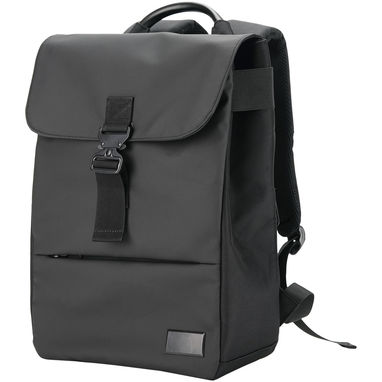 Деловой городской рюкзак SCX.design L11 из переработанного ПЭТ-пластика, цвет сплошной черный - 1PX15090- Фото №1