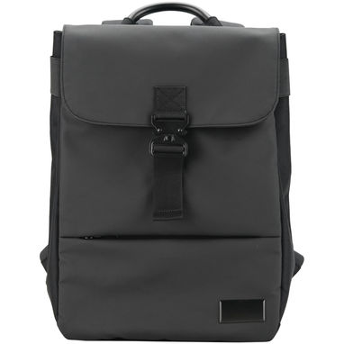 Деловой городской рюкзак SCX.design L11 из переработанного ПЭТ-пластика, цвет сплошной черный - 1PX15090- Фото №2