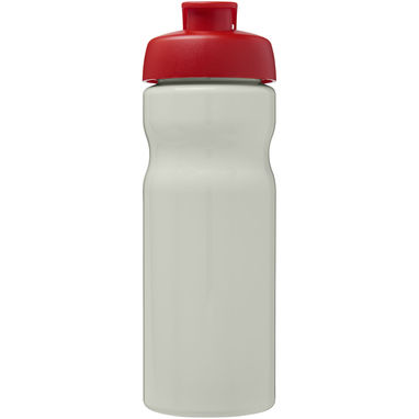 Спортивная бутылка H2O Eco объемом 650 мл с откидывающейся крышкой, цвет цвета слоновой кости, красный - 21009721- Фото №2