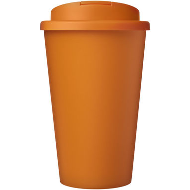 Кружка с герметичной крышкой Americano® Eco из переработанного материала объемом 350 мл, цвет оранжевый - 21042507- Фото №2