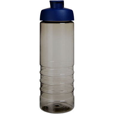 Спортивная бутылка H2O Active® Eco Treble объемом 750 мл с куполообразной крышкой, цвет темно-серый, cиний - 21047904- Фото №2