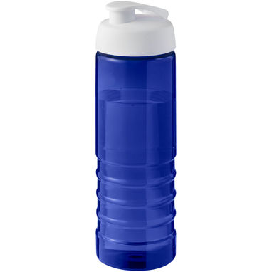 Спортивная бутылка H2O Active® Eco Treble объемом 750 мл с куполообразной крышкой, цвет cиний, белый - 21047907- Фото №1