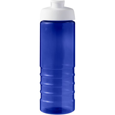 Спортивная бутылка H2O Active® Eco Treble объемом 750 мл с куполообразной крышкой, цвет cиний, белый - 21047907- Фото №2