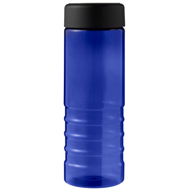 H2O Active® Eco Treble 750 мл бутылка для воды, цвет cиний, сплошной черный - 21048104- Фото №2