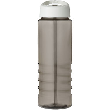 Спортивная бутылка H2O Active® Eco Treble объемом 750 мл с куполообразной крышкой, цвет темно-серый, белый - 21048201- Фото №2