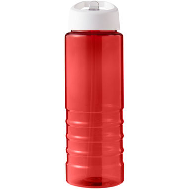 Спортивна пляшка H2O Active® Eco Treble об'ємом 750 мл із куполоподібною кришкою, колір червоний, білий - 21048207- Фото №2