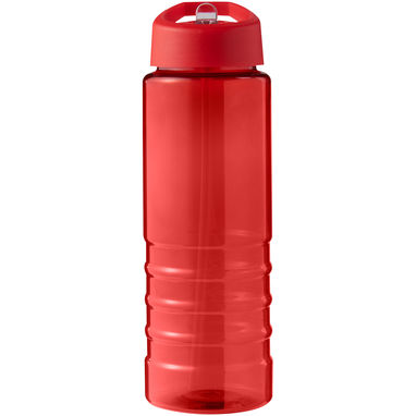 Спортивна пляшка H2O Active® Eco Treble об'ємом 750 мл із куполоподібною кришкою, колір червоний - 21048208- Фото №2