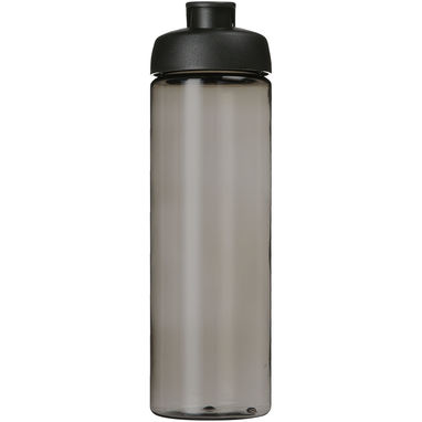 Спортивная бутылка H2O Active® Eco Vibe объемом 850 мл с откидывающейся крышкой, цвет темно-серый, сплошной черный - 21048300- Фото №2