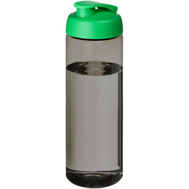 Спортивна пляшка H2O Active® Eco Vibe об'ємом 850 мл з кришкою, що відкидається, колір темно-сірий, зелений - 21048303- Фото №1