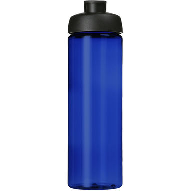 Спортивная бутылка H2O Active® Eco Vibe объемом 850 мл с откидывающейся крышкой, цвет cиний, сплошной черный - 21048306- Фото №2