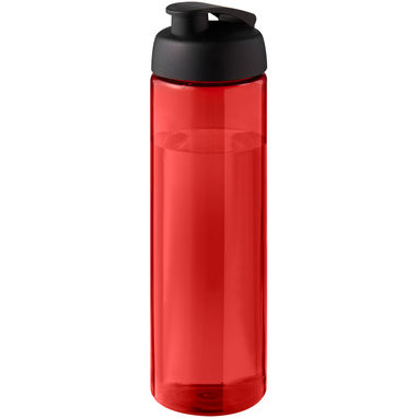 Спортивная бутылка H2O Active® Eco Vibe объемом 850 мл с откидывающейся крышкой, цвет красный, сплошной черный - 21048311- Фото №1