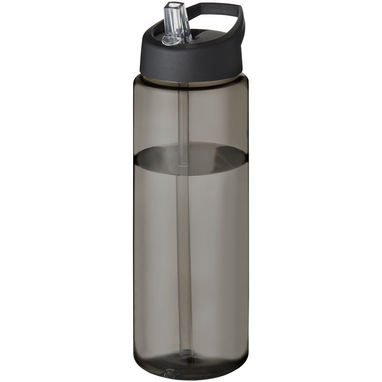 Спортивна пляшка H2O Active® Eco Vibe об'ємом 850 мл з кришкою-носиком, колір темно-сірий, суцільний чорний - 21048600- Фото №1